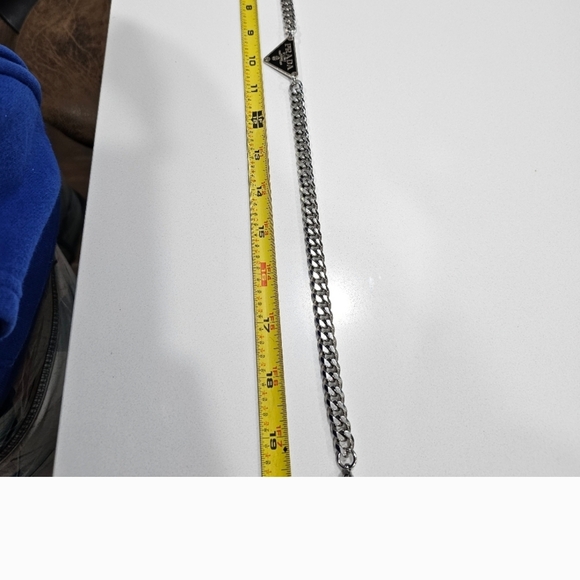 Prada Silver and Black Necklace - Picture 5 of 6